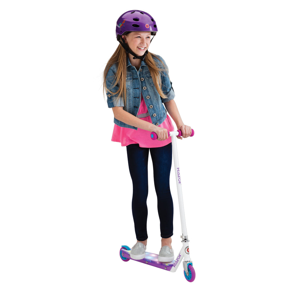 Razor Party Pop Girls Kids Folding Aluminum Push Kick Scooter - Pink - Open Box