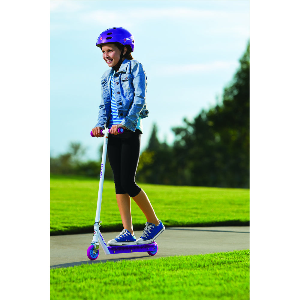 Razor Party Pop Girls Kids Folding Aluminum Push Kick Scooter - Pink - Open Box