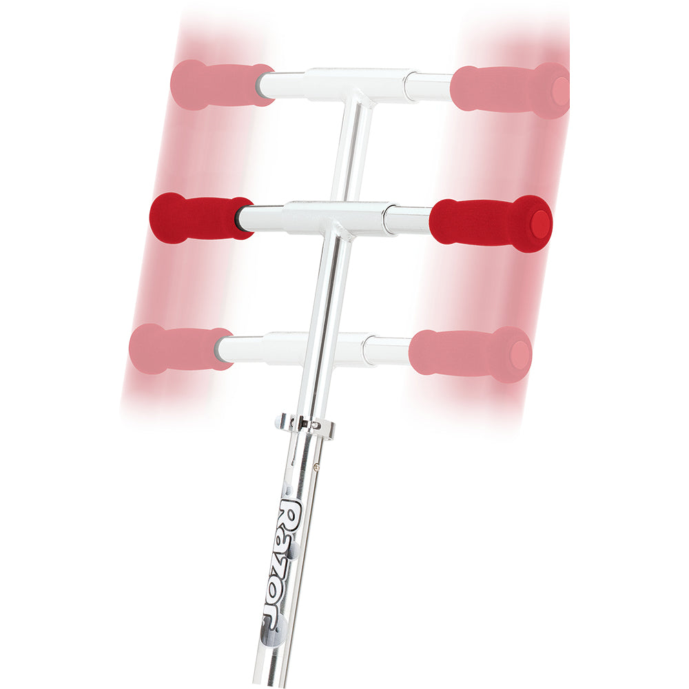 Razor A5 Lux Kids Folding Aluminum Portable Kick Push Scooter, Red - VMInnovations