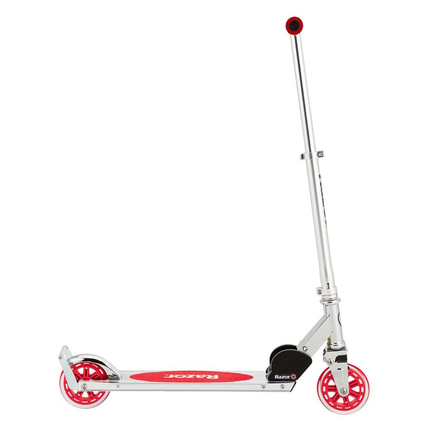 Razor A3 Lightweight Kick Push Folding Aluminum Portable Scooter for Kids, Red