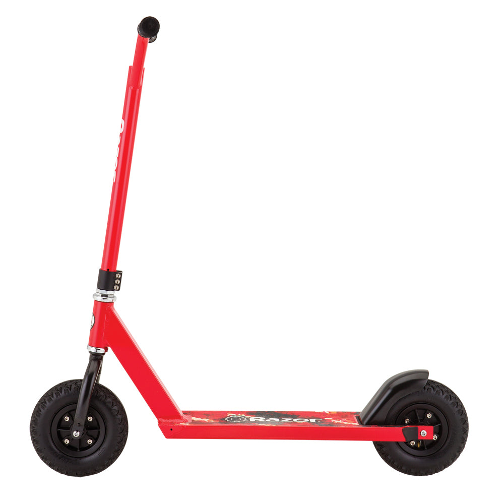 Razor RDS Pro Dirt Off-Road All Terrain Oversized Kids Kick Scooter, Red