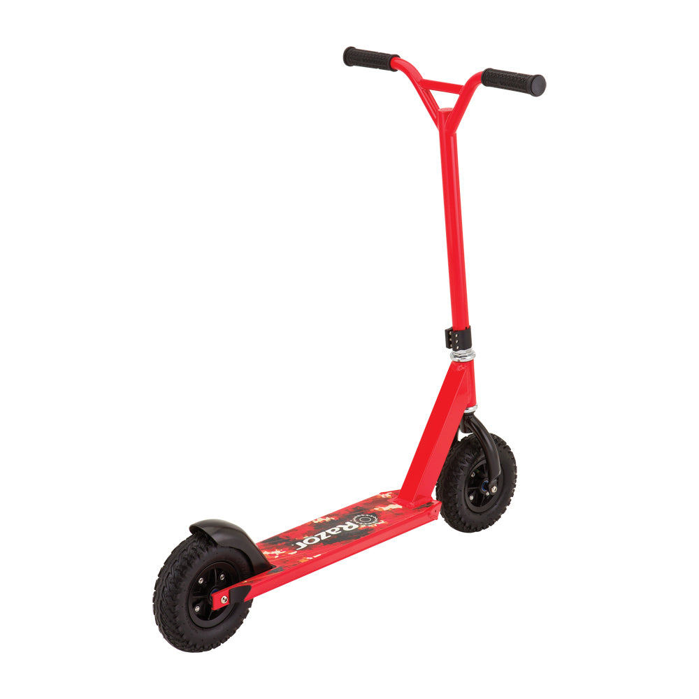 Razor RDS Pro Dirt Off-Road All Terrain Oversized Kids Kick Scooter, Red
