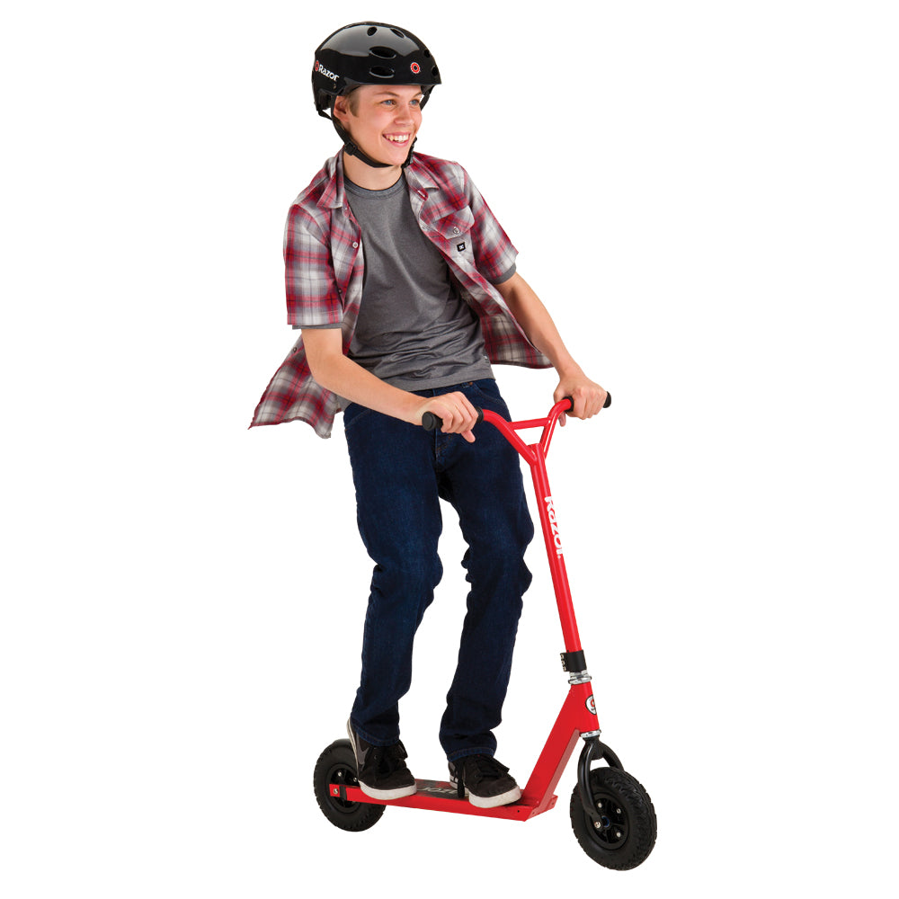 Razor RDS Pro Dirt Off-Road All Terrain Oversized Kids Kick Scooter, Red