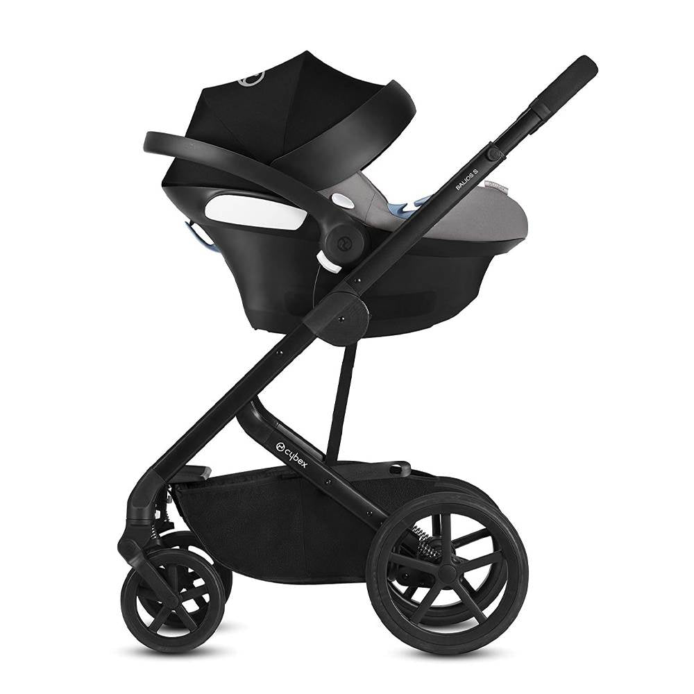 Cybex Balios S 3 in 1 Folding Stroller, Lava Stone Black (Open Box)