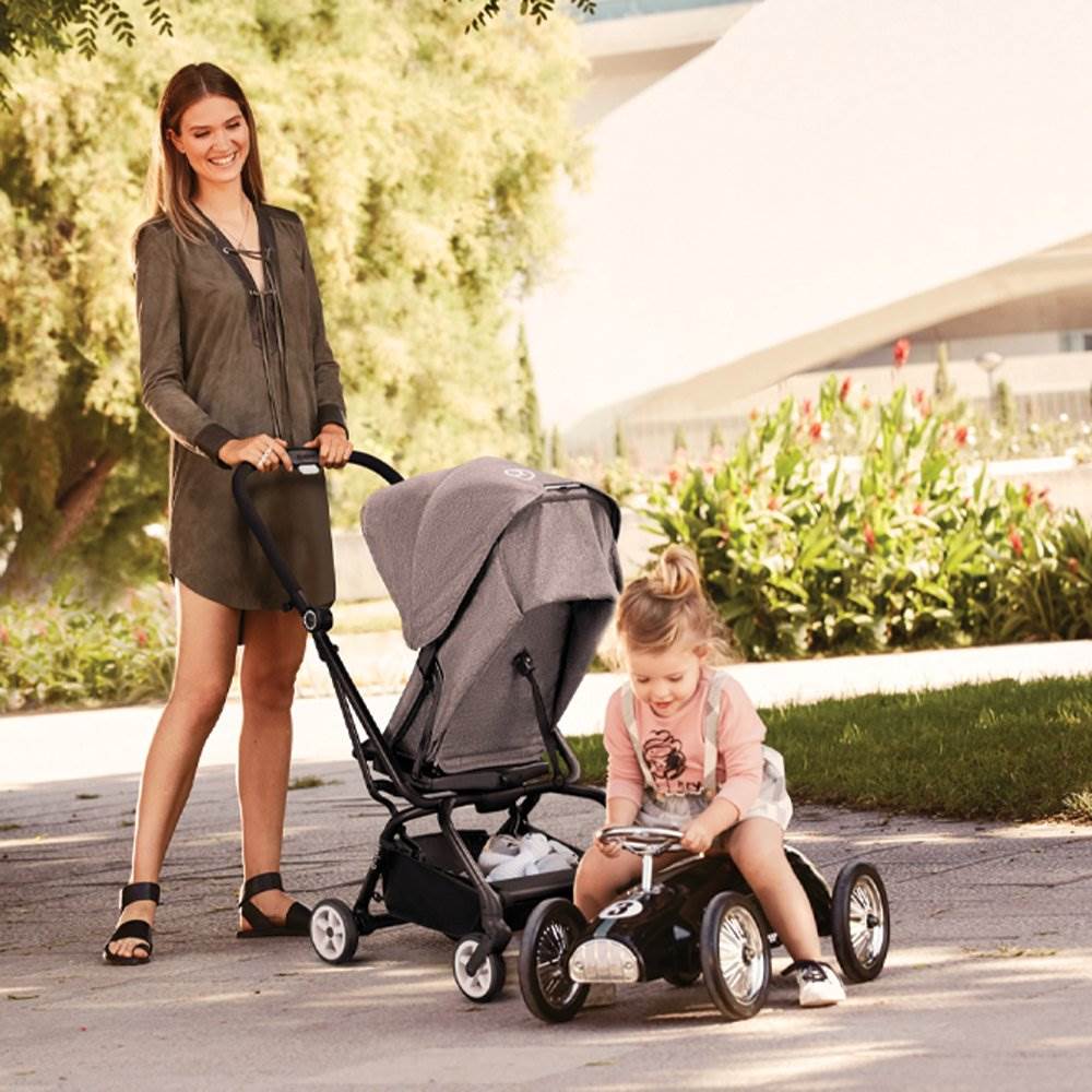CYBEX Eezy S Twist Pram Pushchair Travel Buggy Baby Stroller, Manhattan Grey