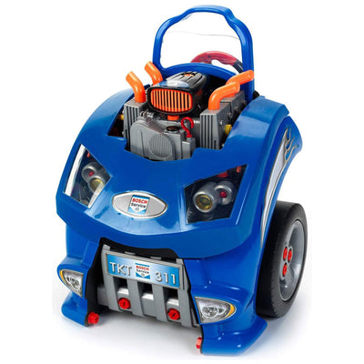 Theo Klein Kids Interactive Bosch Toy Car Engine Repair Service Station Playset