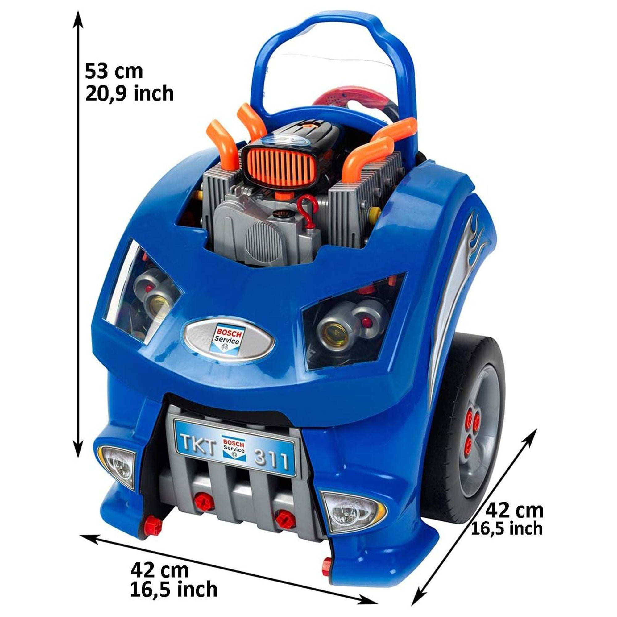 Theo Klein Kids Bosch Toy Car Engine Repair Service Station Playset (Used) - VMInnovations