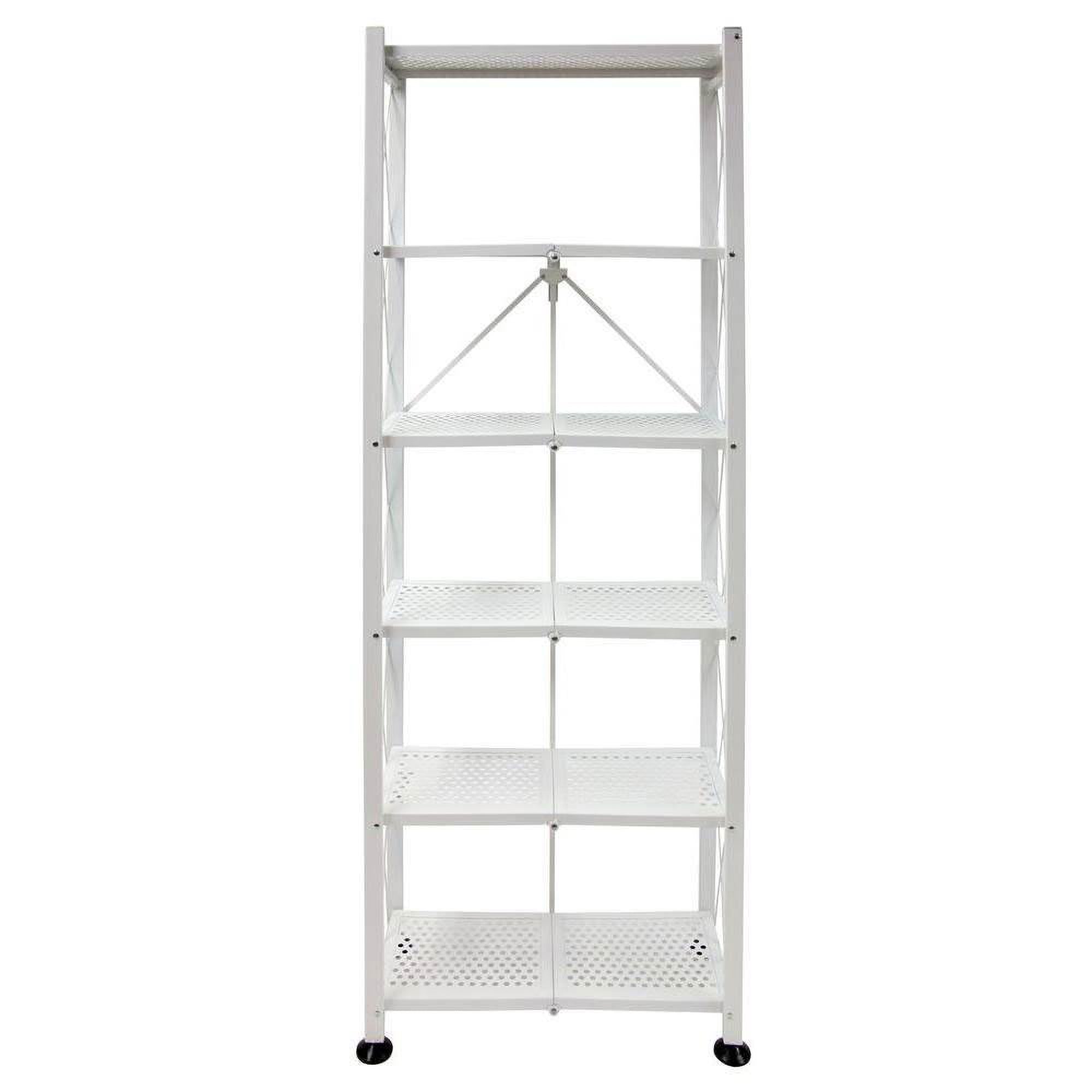 Origami 6-Shelf Open Styled Home Deco Rack Bookshelf, White (Open Box)
