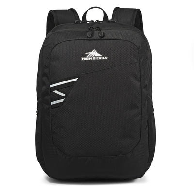 High Sierra 17" Outburst Backpack Bookbag w/ Laptop Sleeve, Black (For Parts)
