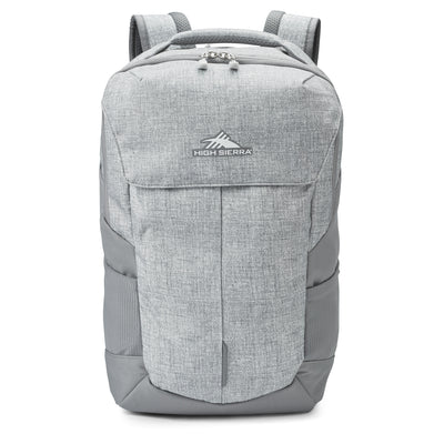 High Sierra Backpack with 17" Padded Laptop Sleeve, Silver Heather (Open Box)