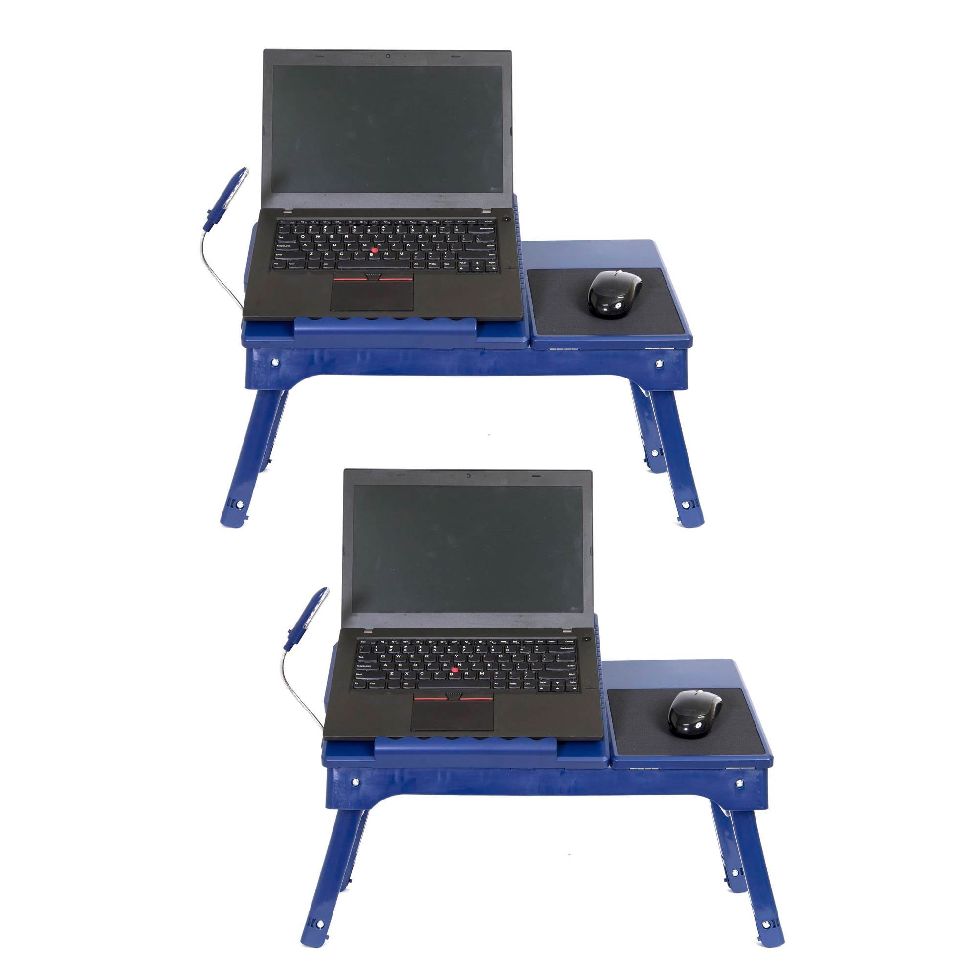 Origami Multi Functional Laptop Computer Tray Table Stand w/ LED Light (2 Pack)