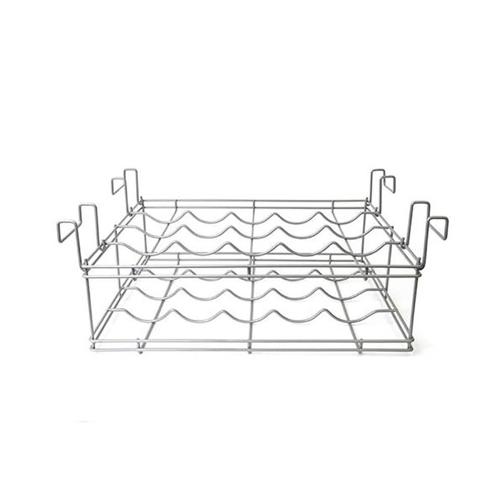 Origami Foldable Wheeled Kitchen Island Bar Cart with Wine Rack Bottle Holder - VMInnovations
