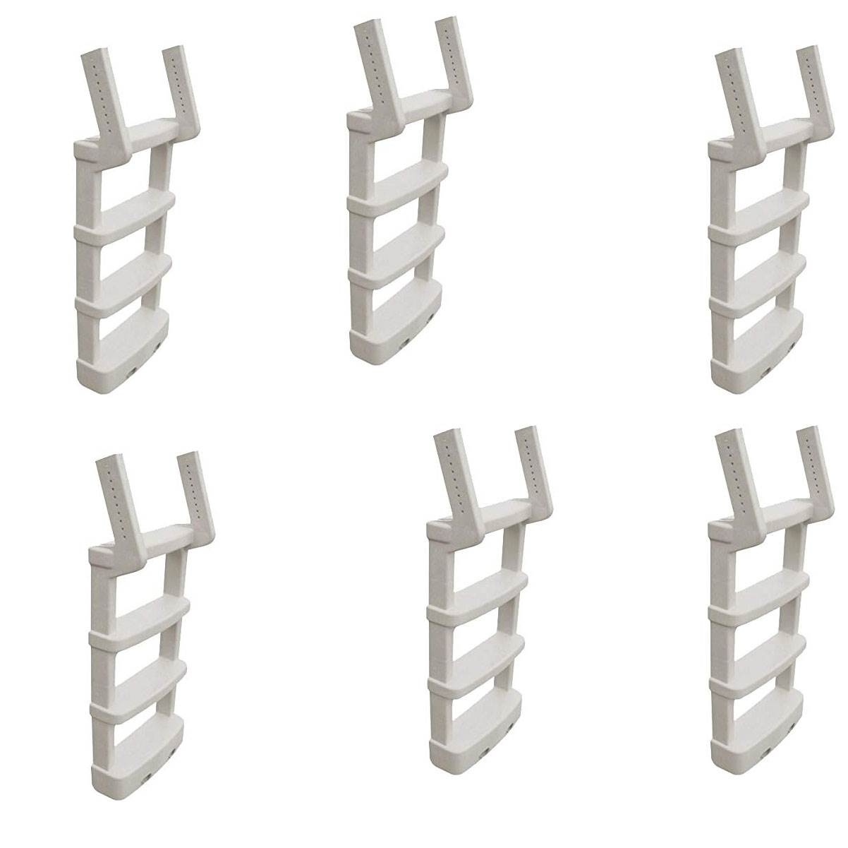 Main Access Comfort Incline Ladder for Above Ground Swimming Pools (6 Pack)