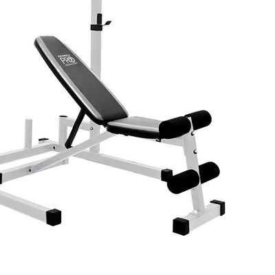 Marcy Bench & Dumbbell Rack & Pro Hex 10, 15, 25 & 30 Lb. Weights (1 Pair Each)