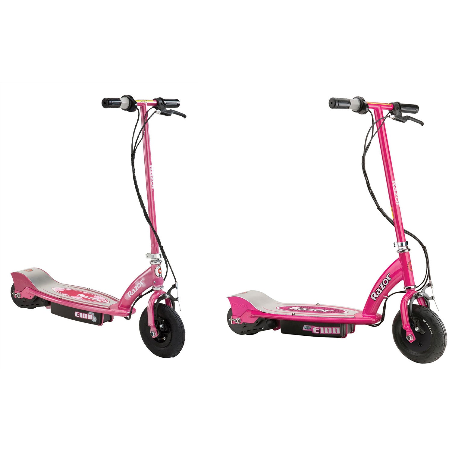 Razor E100 Kid Ride On 24V Motorized Electric Power Scooters, Sweet Pea & Pink