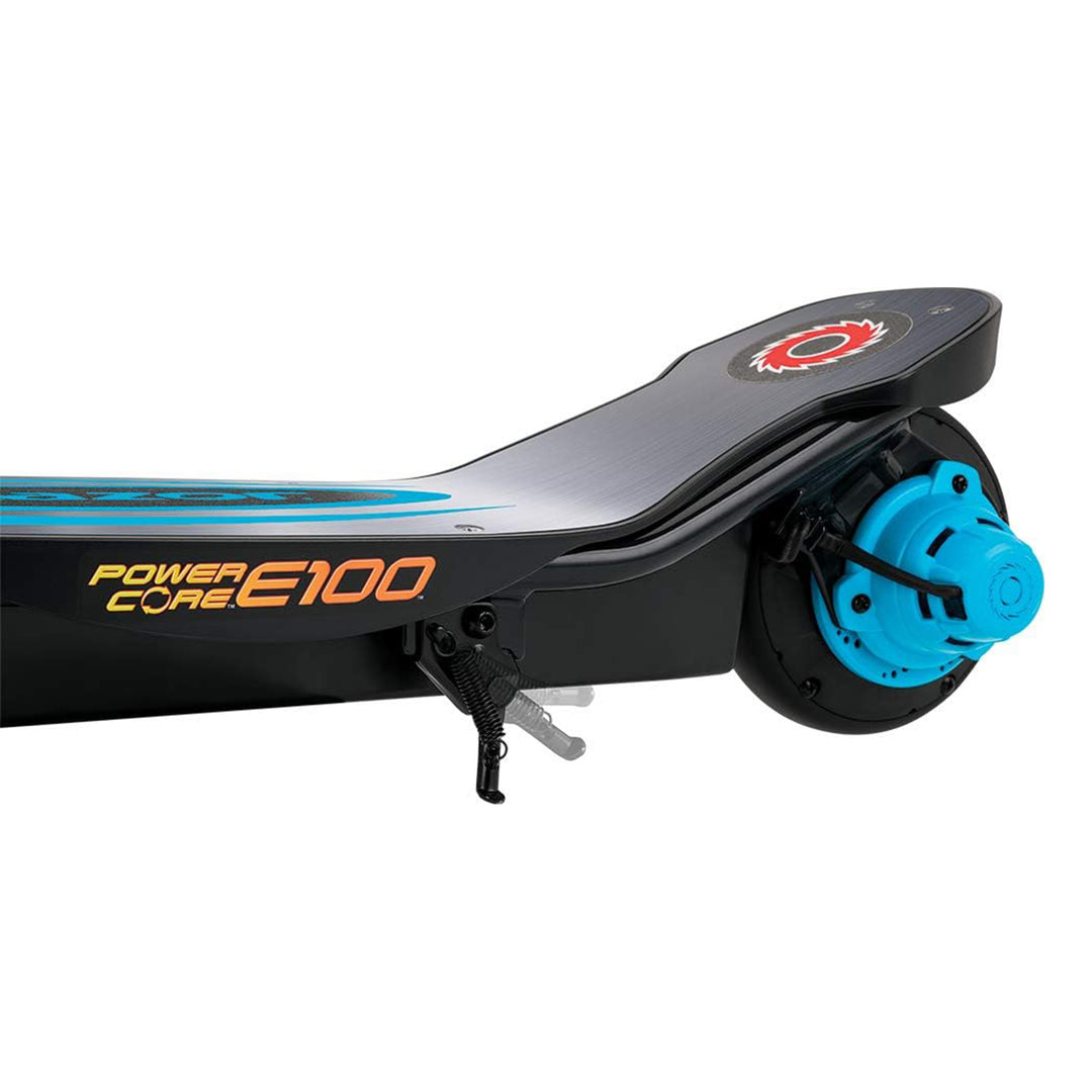 Razor Power Core E100 Electric Kids Scooter with 8" Front Pneumatic Tire, Blue