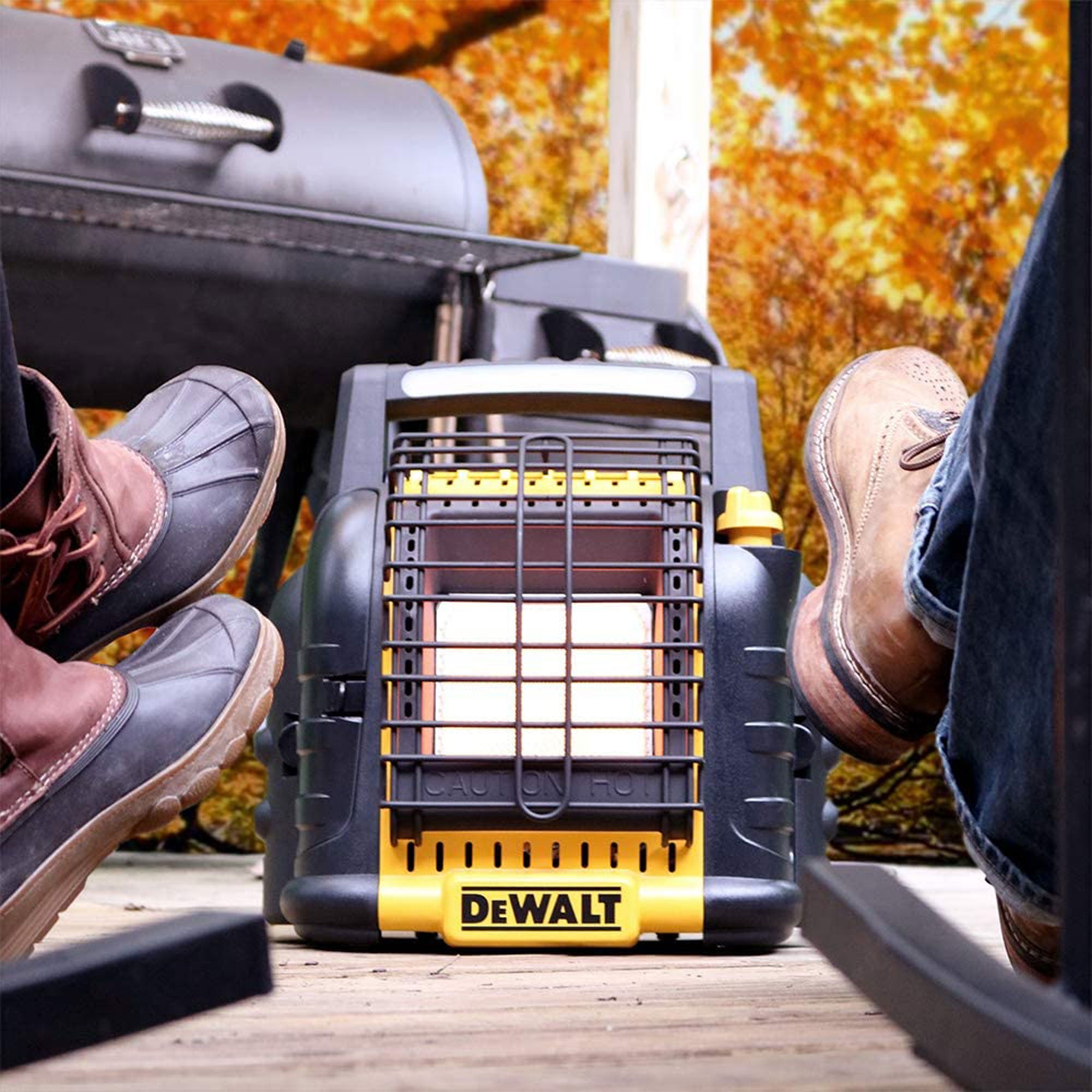 Dewalt 12,000 BTU Portable Cordless Heavy Duty Radiant Heater, Black (For Parts) - VMInnovations