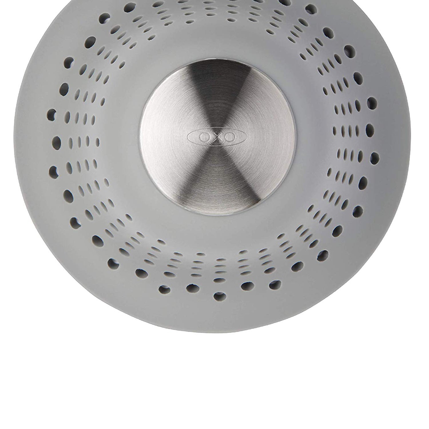 OXO Good Grips Silicone Shower Drain for Pop-Up & Regular Drains, Grey(Open Box)
