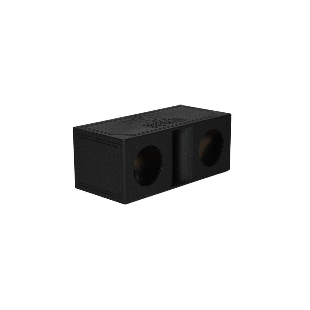 QPower QBomb Dual 10" Vented Port Subwoofer Box w/ Bedliner Spray (Used)