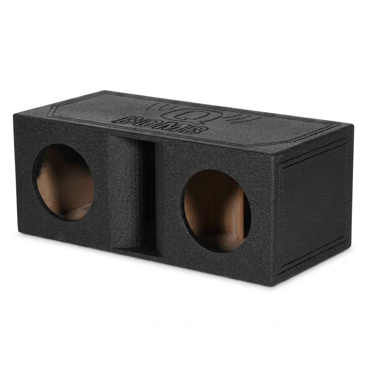 QPower QBomb Dual 10" Vented Port Subwoofer Box w/ Bedliner Spray (Used)
