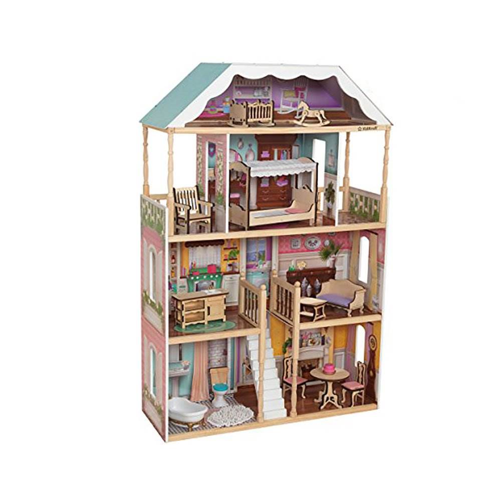 KidKraft Charlotte Children's Toy 4' Dollhouse w/ EZ Kraft Assembly (Open Box)