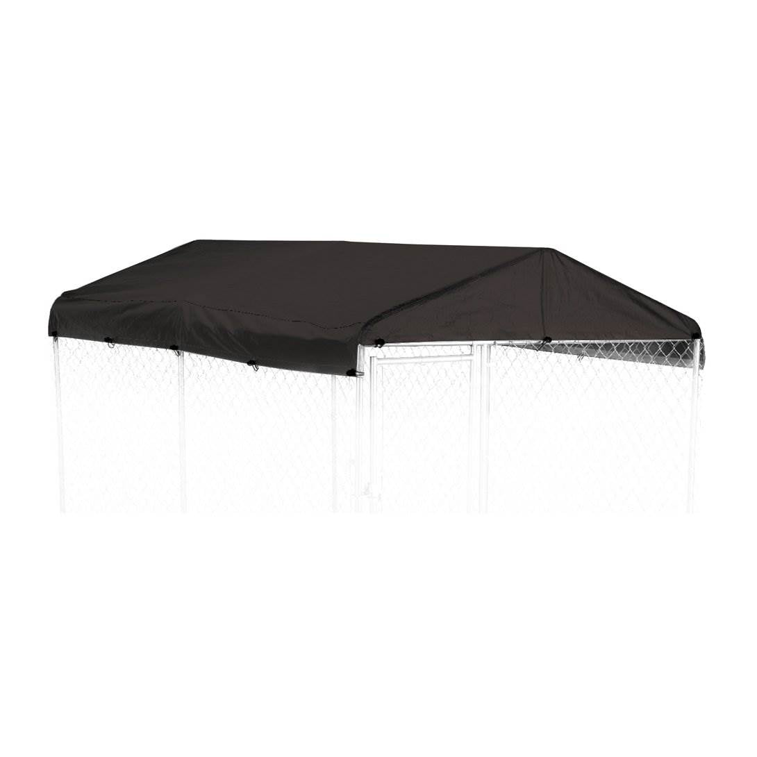 WeatherGuard 5 x 10' Large Outdoor Dog Run Kennel Waterproof Roof Cover (2 Pack)