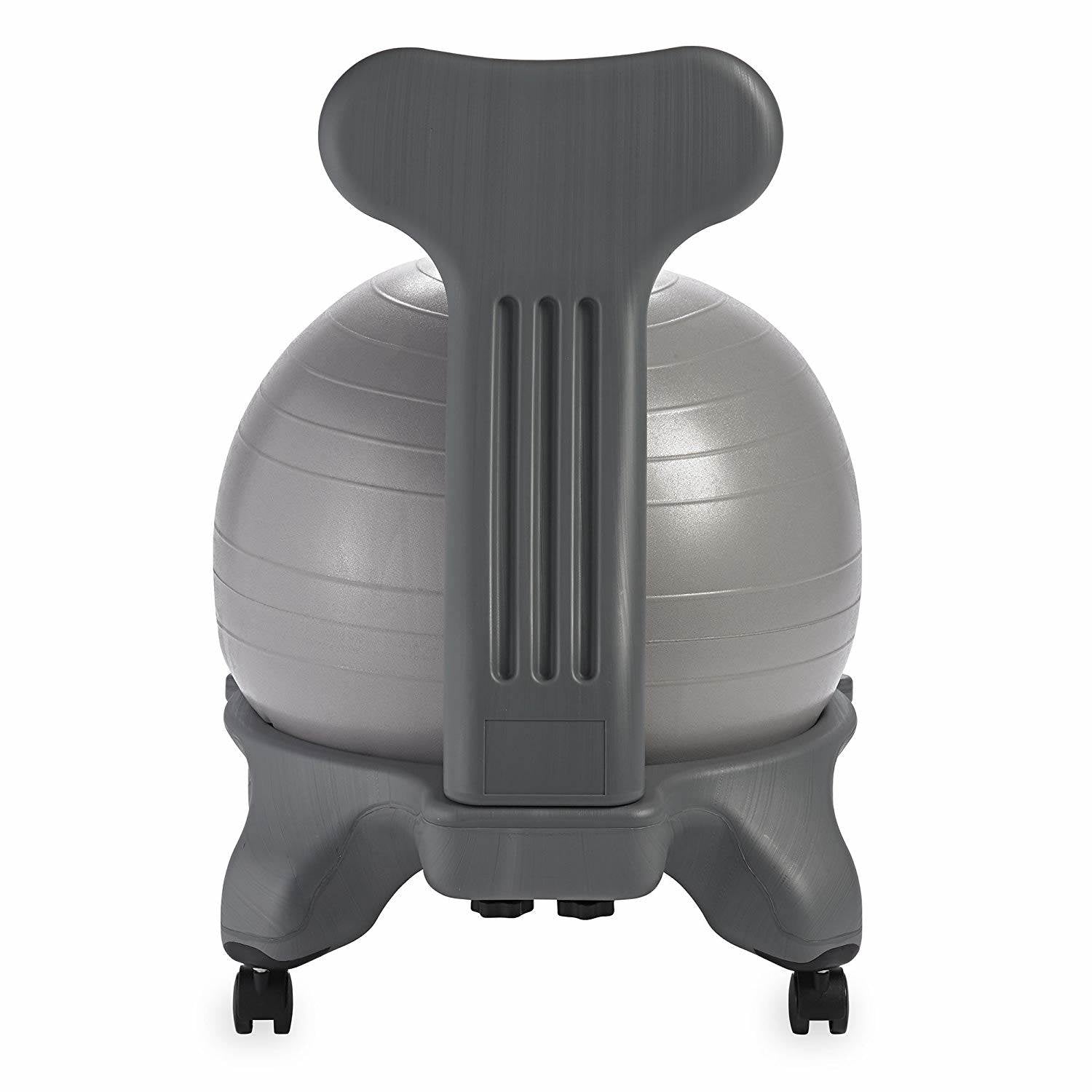 Gaiam Classic Gym Yoga Fitness Balance Ball Office Desk Chair, Gray (Used)
