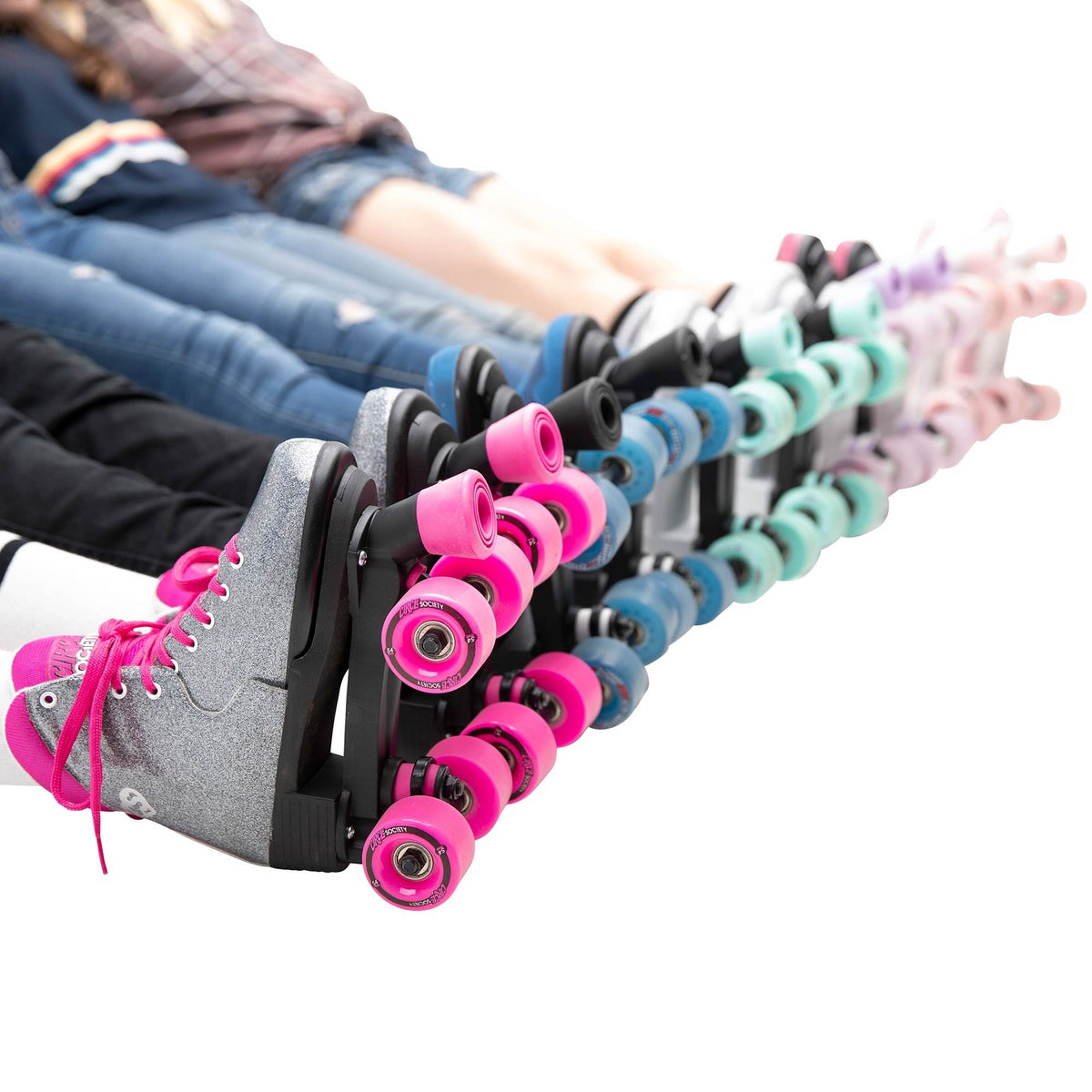 Circle Society Bling Bubble Gum Kids Skates, Sizes 3 to 7 (Open Box)