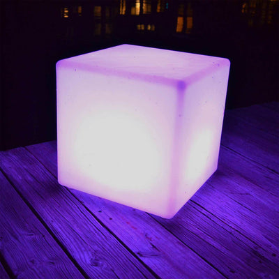 Main Access 16" Weatherproof Color Changing LED Cube Block Seat for Pool or Spa