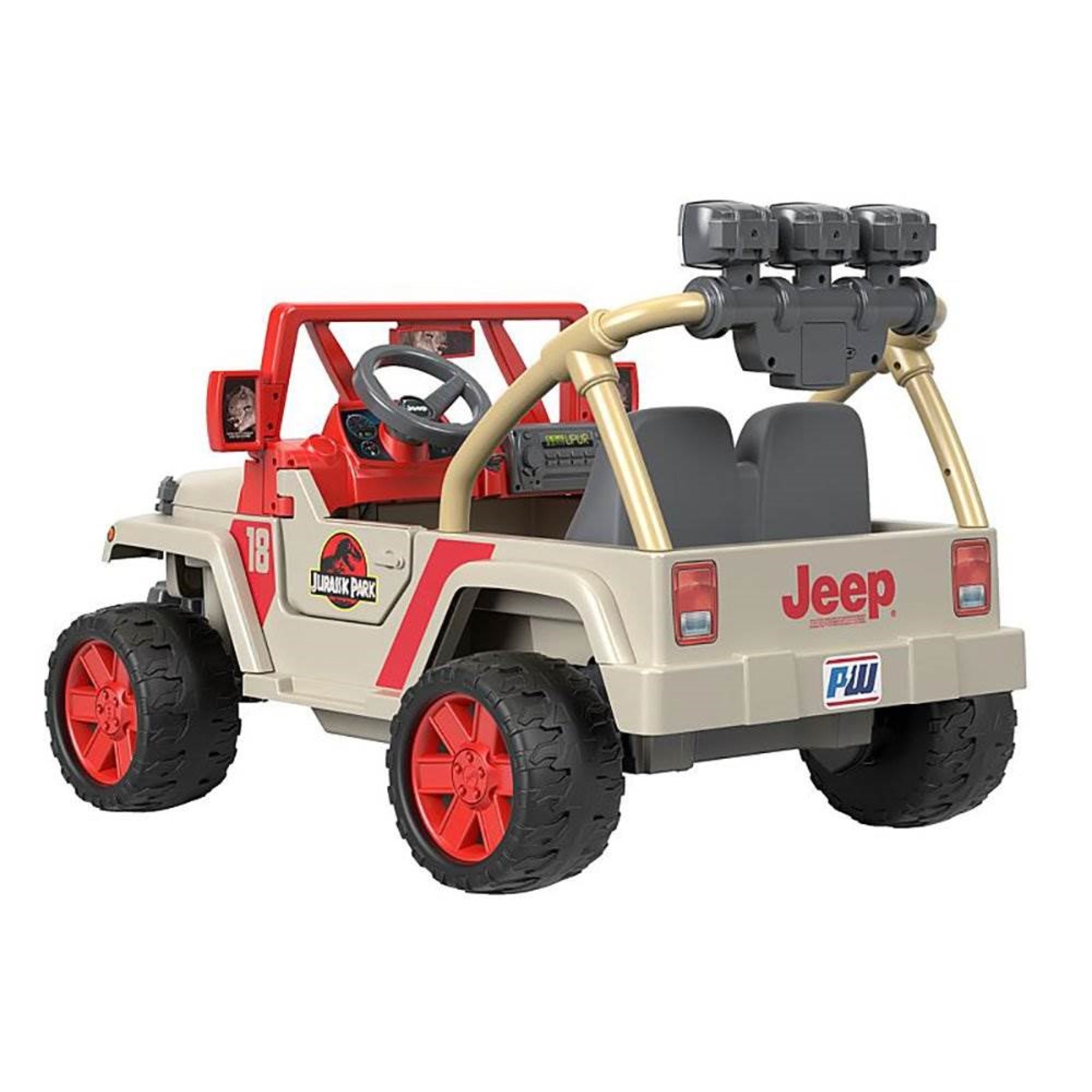 Power Wheels Kids Electric 12 Volt Toy Car Ride On Jurassic Park