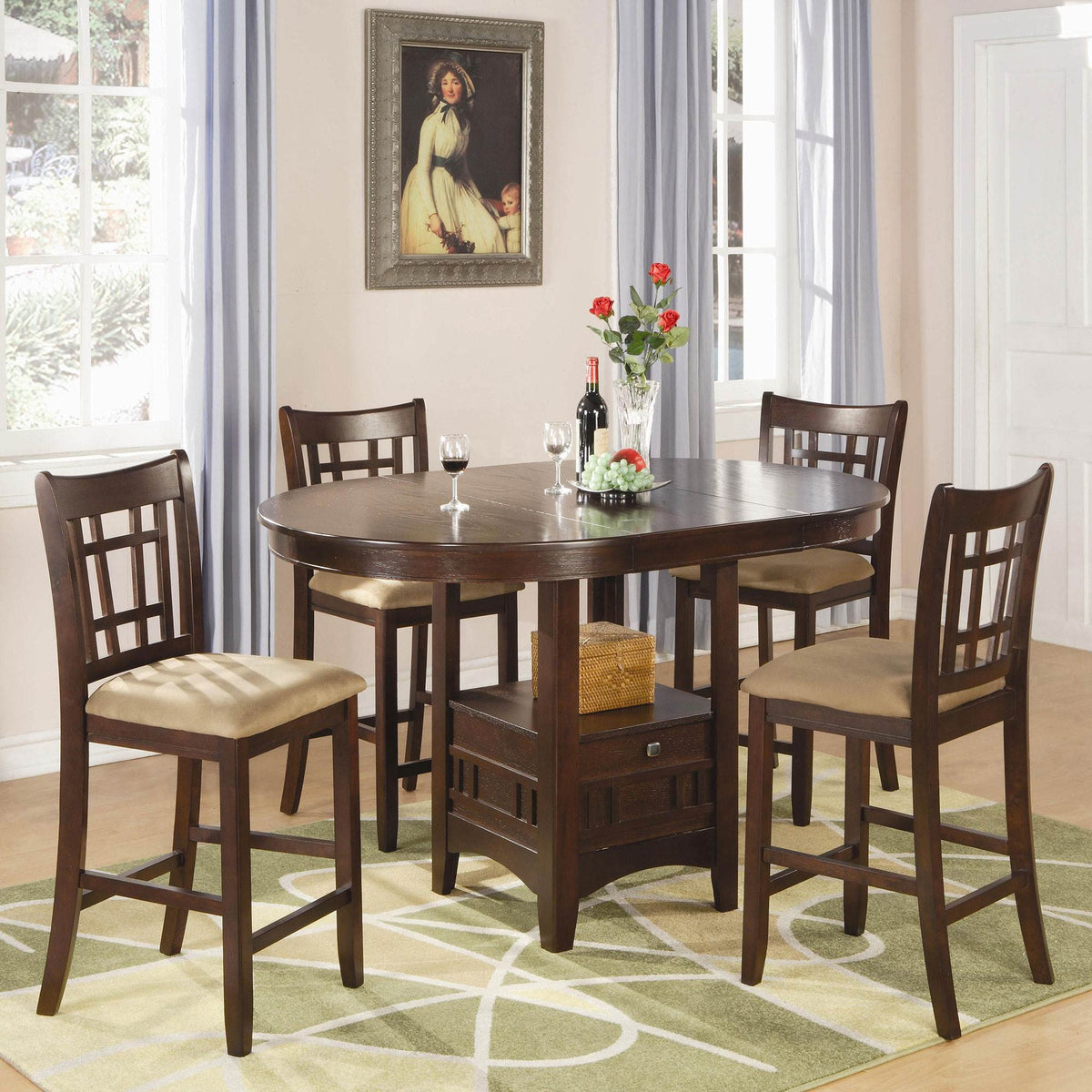 Coaster Home Furnishings Lavon 24 Inch Bar Stool, Tan & Brown (Pair) (Open Box)