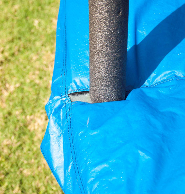 JumpKing 10 Foot Outdoor Trampoline  78sqft & Safety Net Enclosure, Blue JK10VC1 - VMInnovations