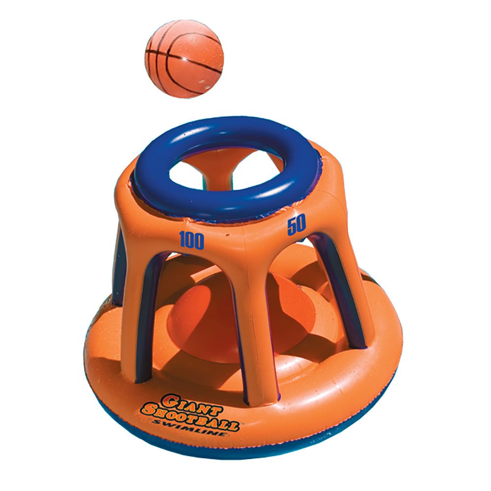 Swimline American Bald Eagle Riding Pool Float & Basketball Hoop Pool Toy - VMInnovations