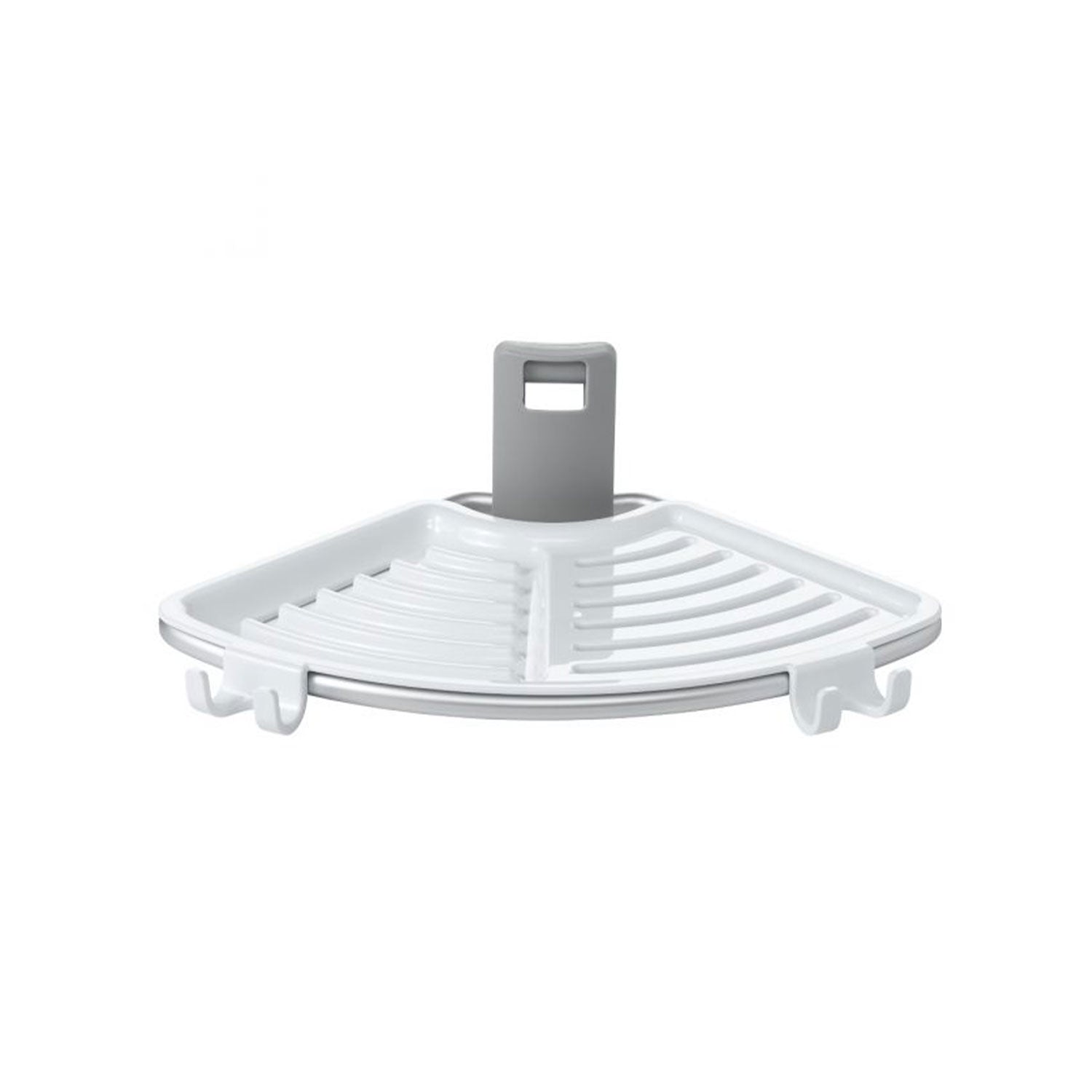 OXO Good Grips Quick-Extend Aluminum Pole Shower 4-Shelf Bath Caddy Silver(Used)