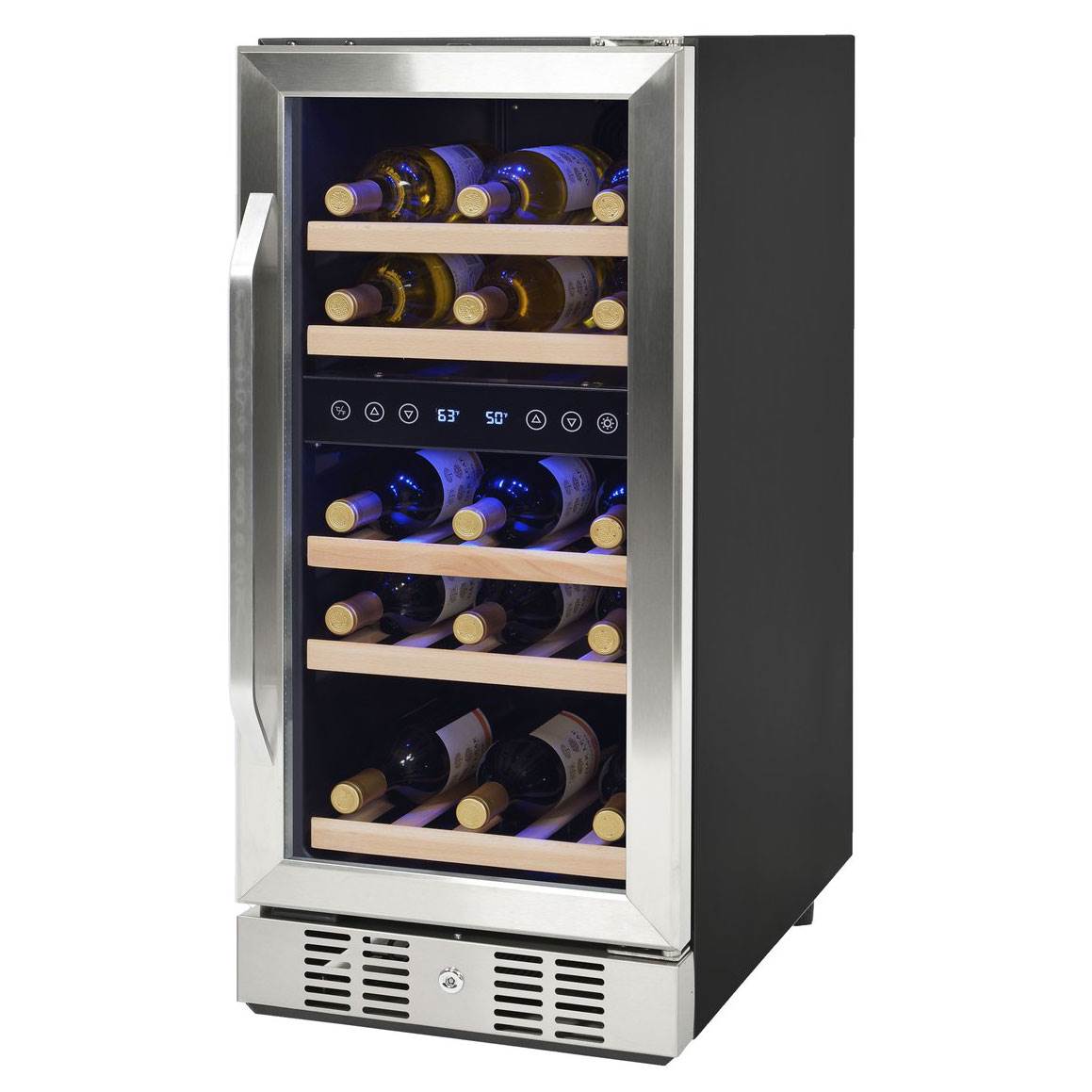 NewAir 29 Bottle Capacity Compressor Wine Cooler Fridge (Certified Refurbished)