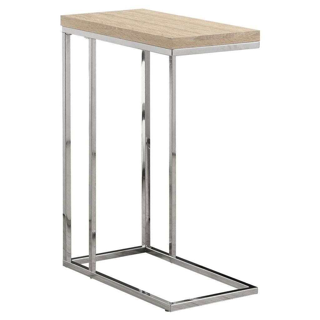 Monarch Specialties Contemporary Accent Rectangular Side End Table, Natural