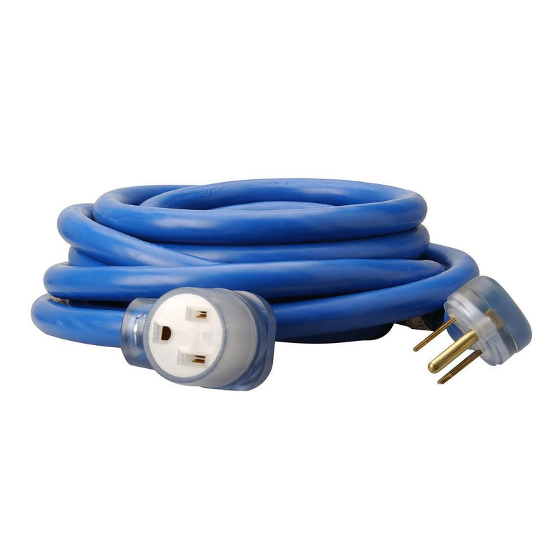 Southwire 25 Foot STW Weather Resistant Electrical Extension Service Cord, Blue