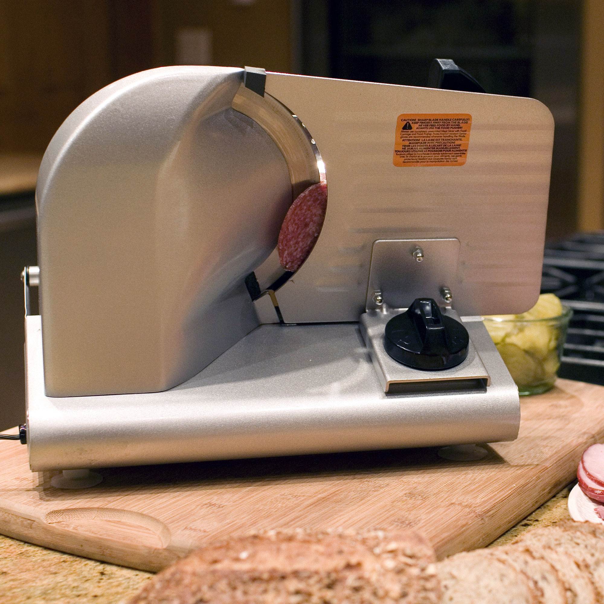 Weston 200 Watt 7.5 Inch ETL Certified Meat Slicer for Home & Professional Use