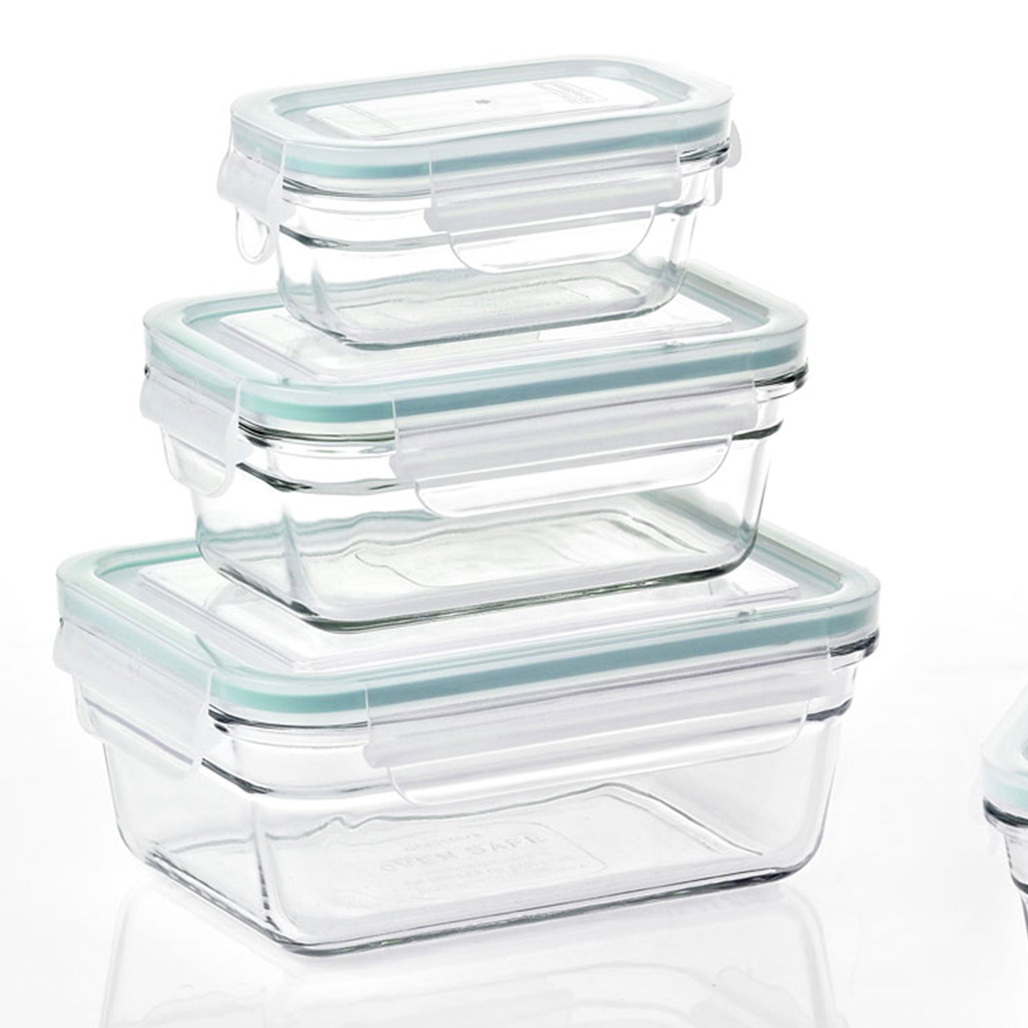 Glasslock Oven and Microwave Safe Glass Storage Containers 10 Pc Set (For Parts)
