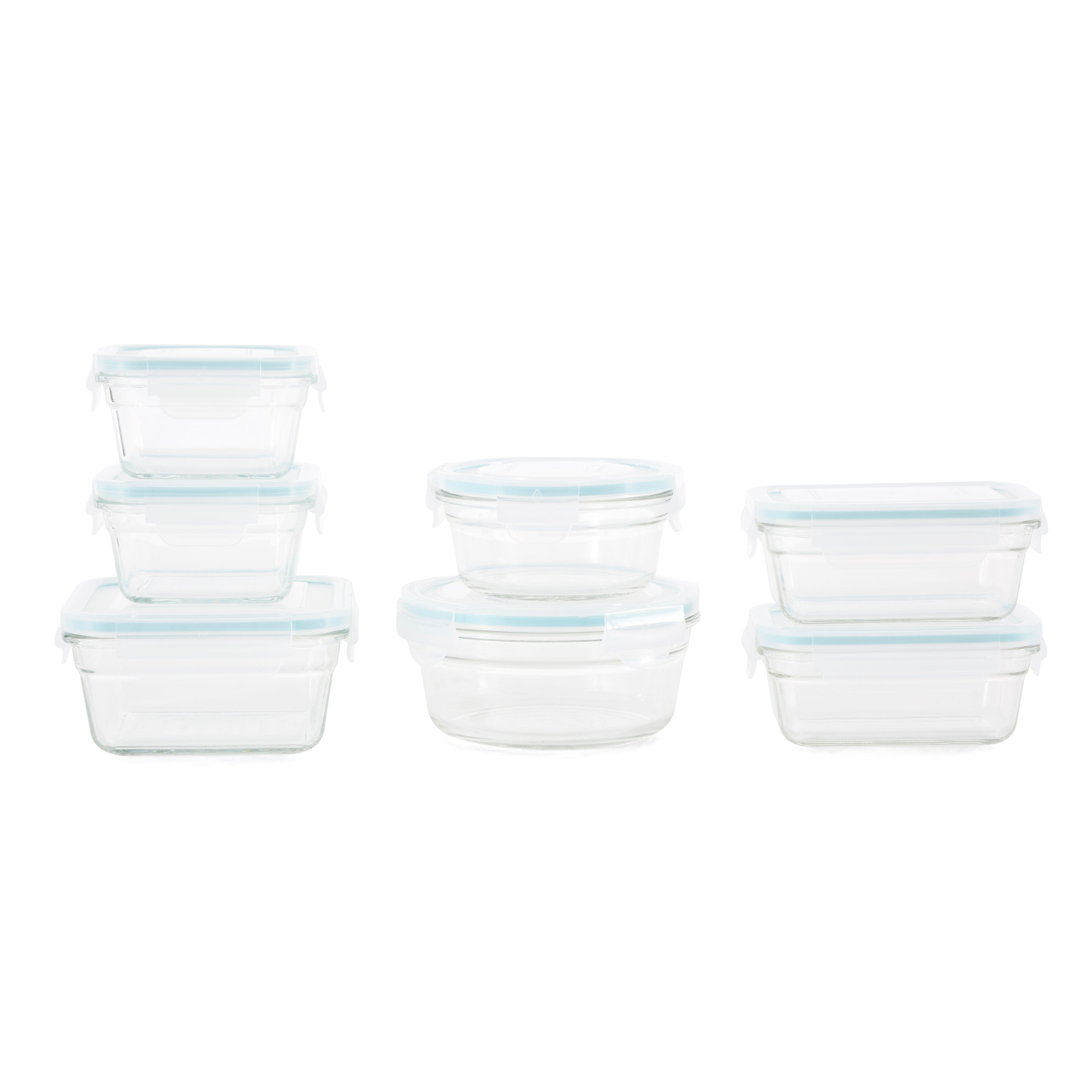 Glasslock Oven/Microwave Safe Glass Food Storage Containers 14 Pieces (Open Box) - VMInnovations