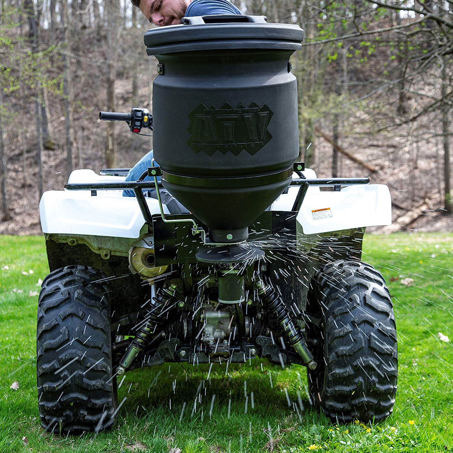 Buyers Products 12V Vertical Mount ATV 15 Gallon All Purpose Spreader (Used)