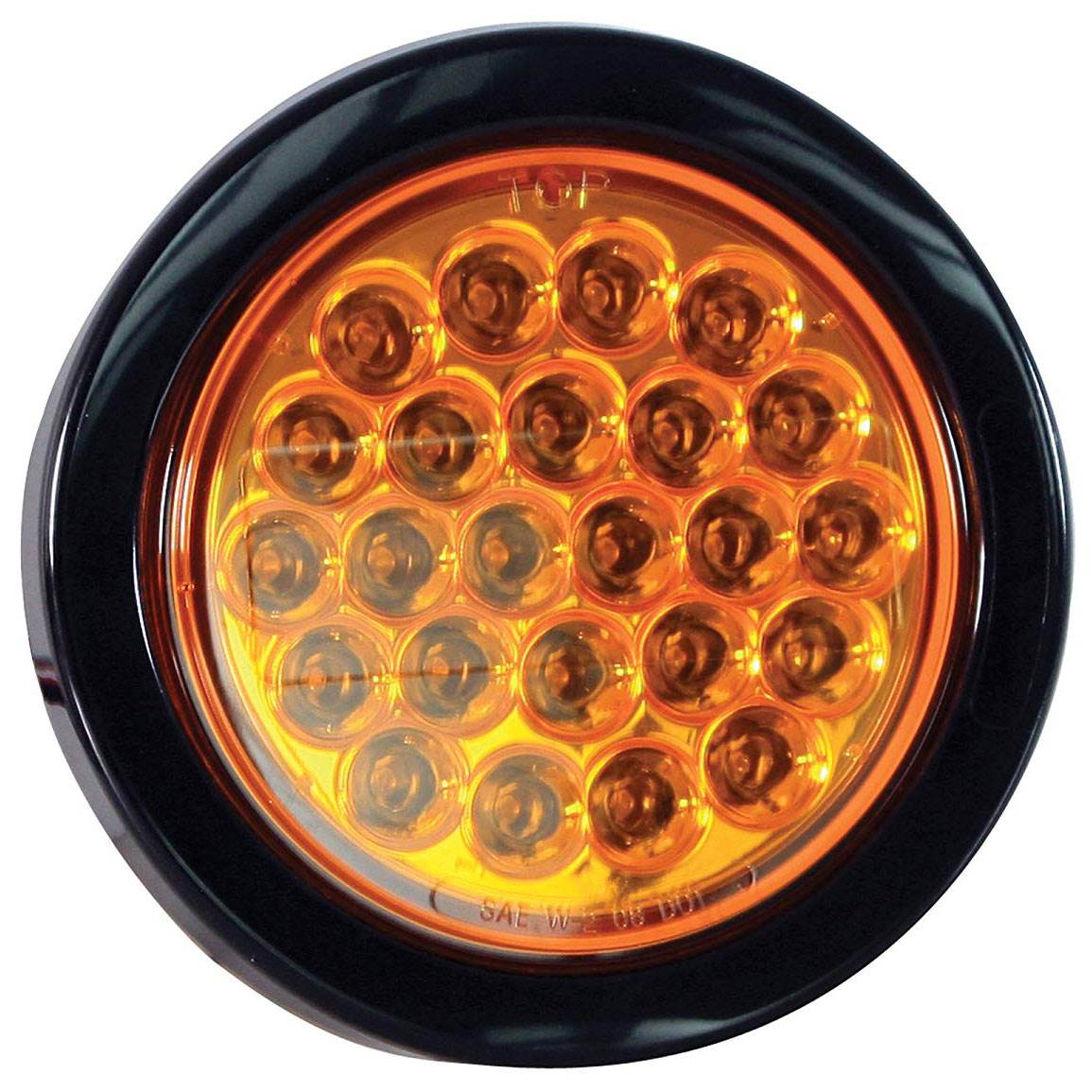 Buyers Products 4-Inch 12-24V LED Recessed Strobe Light, Orange (Open Box)