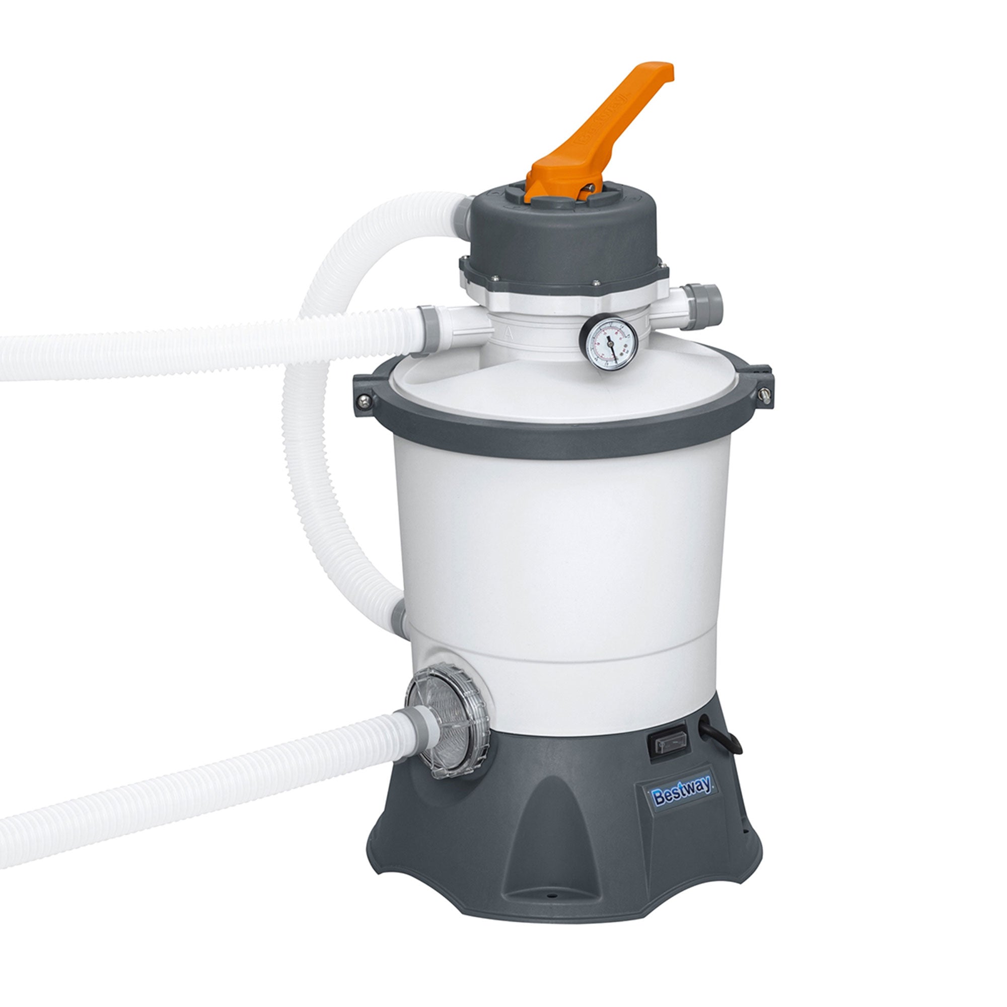 Bestway Flowclear 530 GPH Silica & Sand Pool Filter Pump, Gray (Open Box) - VMInnovations
