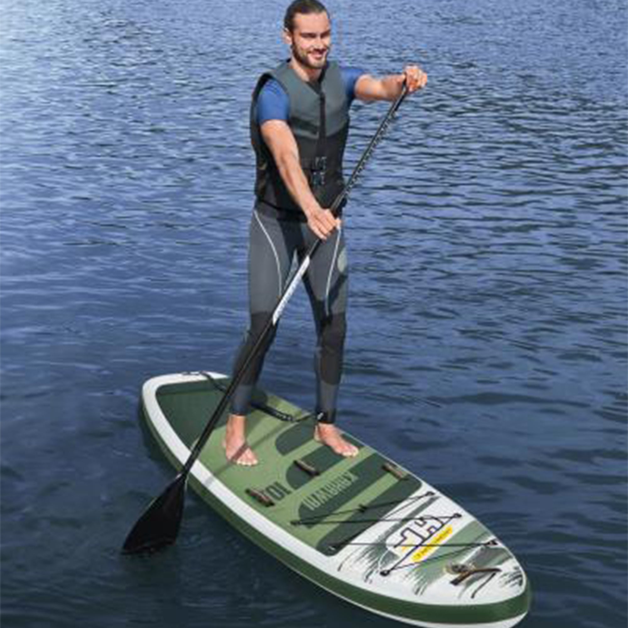 Bestway Hydro Force 10 Foot Inflatable SUP Paddle Board w/ Pump (Open Box)