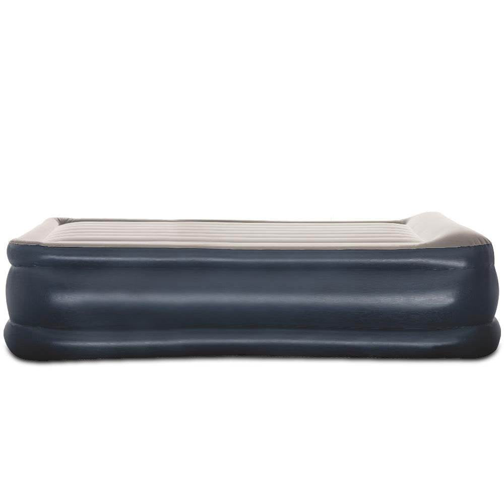 Bestway Tritech Inflatable Air Mattress 18" Queen Bed with Built-In Air Pump