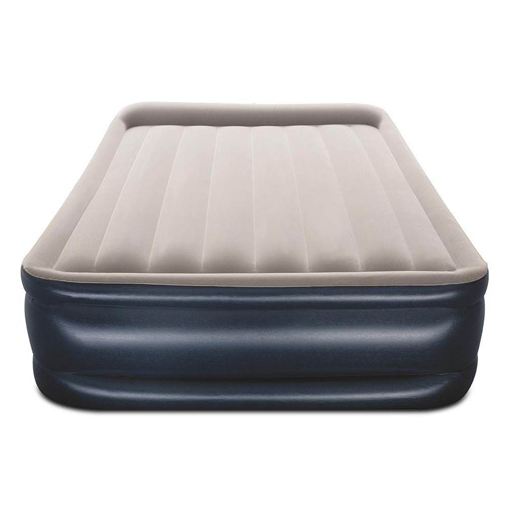 Bestway Tritech Inflatable Air Mattress 18" Queen Bed with Built-In Air Pump - VMInnovations