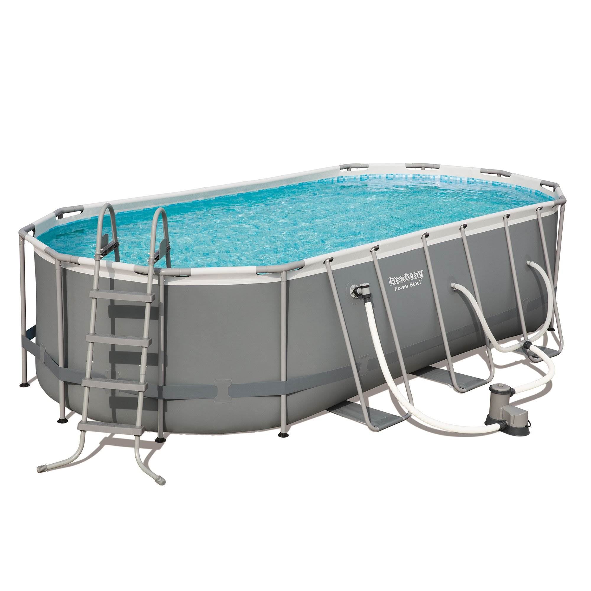 Bestway 18' x 9' x 48" Above Ground Pool Set & Hey! Cool Pool Flip Plop Float
