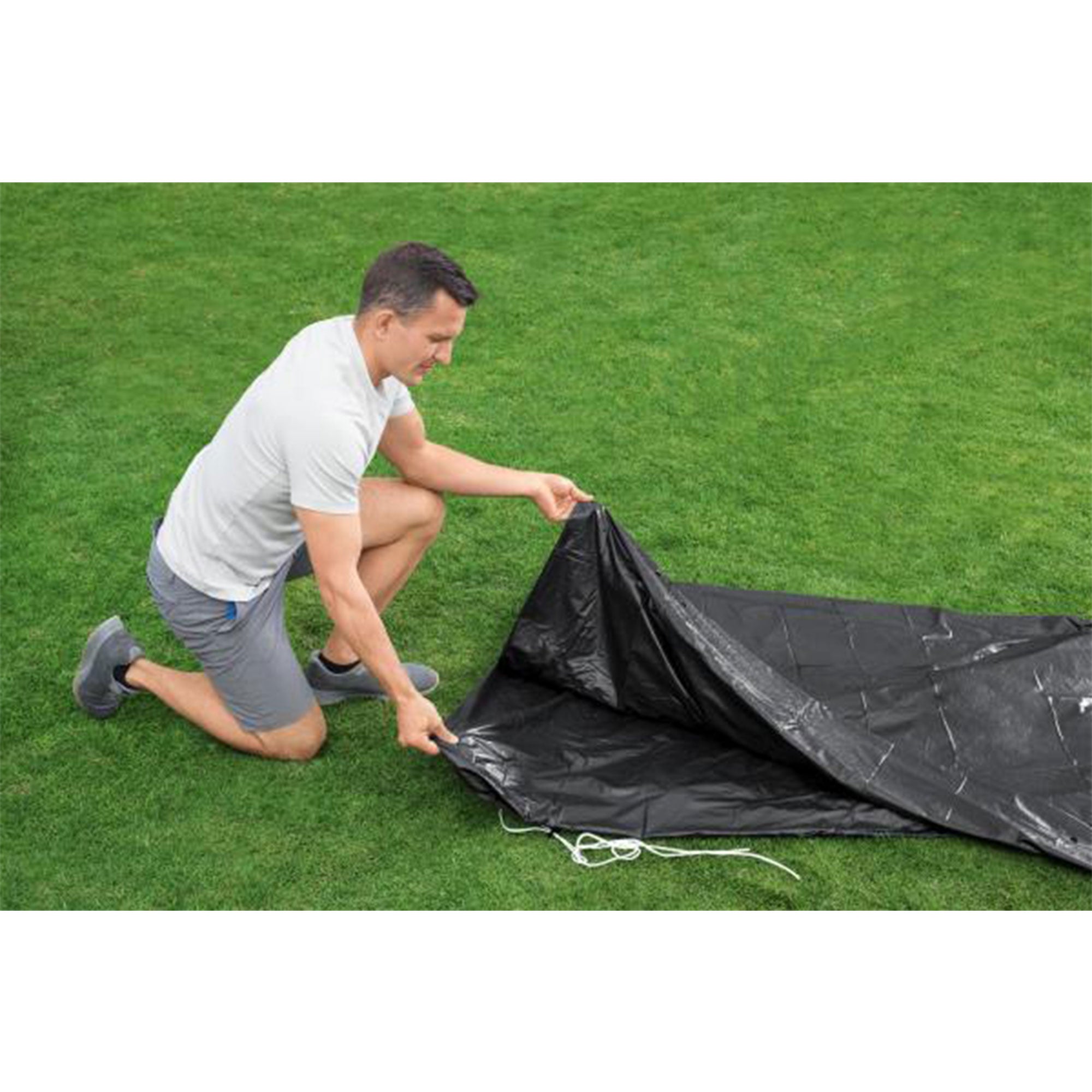 Bestway Round 10' Pool Cover for Above Ground Pools (Cover Only) (Open Box) - VMInnovations
