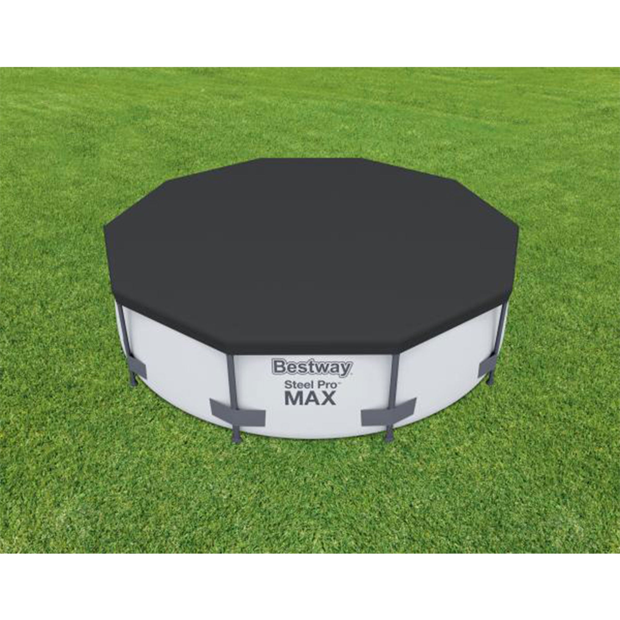 Bestway Round 10' Pool Cover for Above Ground Pools (Cover Only) (Open Box) - VMInnovations