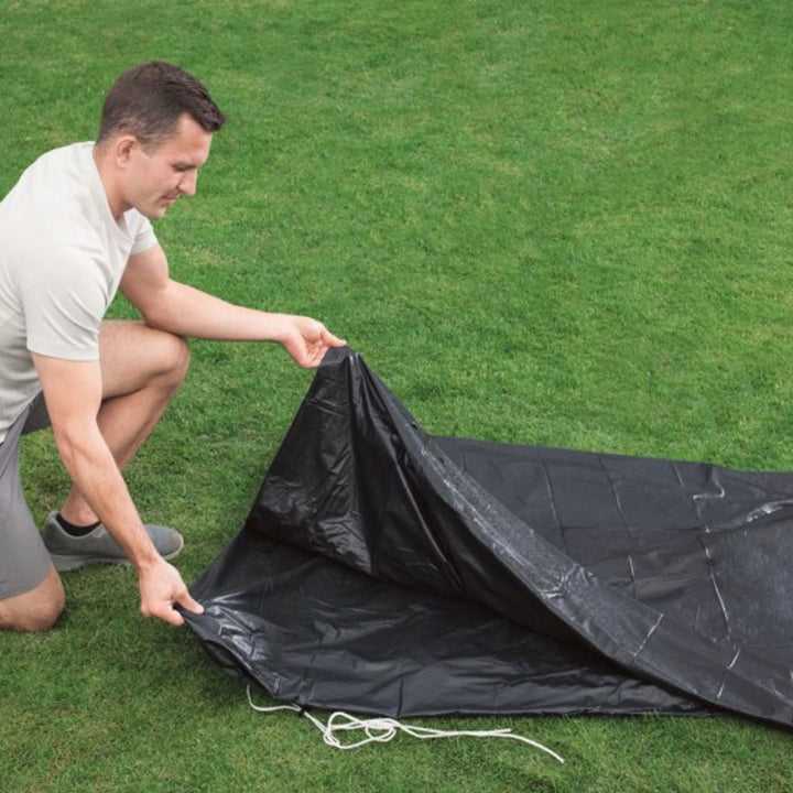Bestway Flowclear Round 14' Pool Cover for Above Ground Frame Pools (Cover Only) - VMInnovations